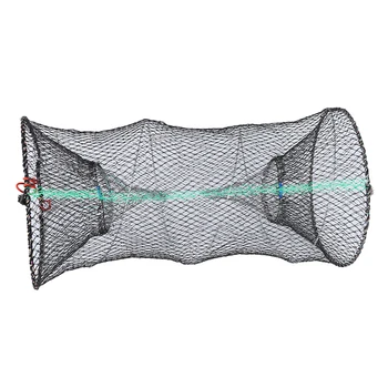 

Lobster Crab Crawfish Shrimp Trap Cage Fishing Keep Net Black