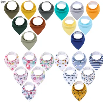 

6pcs Baby Bandana Drool Bibs for Drooling Saliva Towel For Newborn Baby Girls Boys Soft Cotton Toddler Newborn Baby bibs