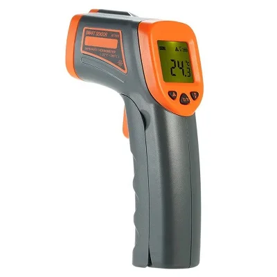 32-380 Thermometer Mini Degree Handheld Infrared Digital Thermometer LCD IR Industrial Pyrometer Contactless Temperature Meter - Цвет: Gray Thermometer