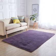 Домашние современные ковры из гладкого шелковистого меха, пушистые коврики, противоскользящие ворсистые ковры, ковер для столовой, дома, спальни, напольный коврик