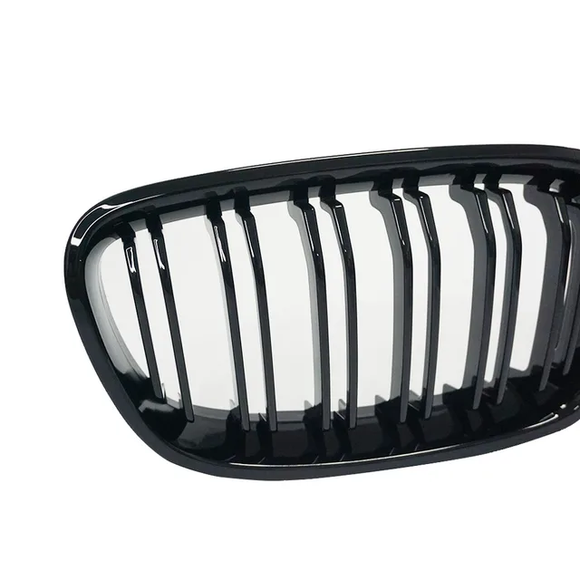 Hohe Qualität Front Niere Grille Für BMW 1 Serie F20 F21 2011 2012 2013  2014 Doppel Lamellen Linie Gloss Matte schwarz Racing Grill - AliExpress