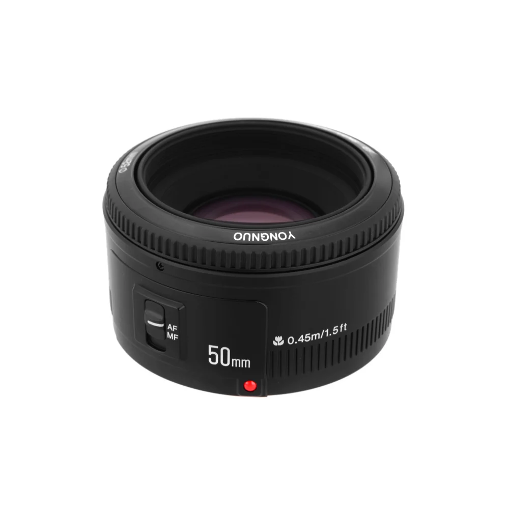 YONGNUO YN EF 50 мм f/1 8 AF объектив 1:1.8 стандартный основной Объектив диафрагма Авто фокус