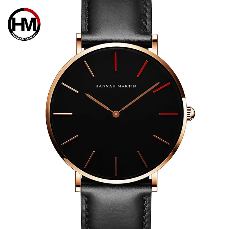 

High Quality Quartz Movement Men Watch Waterproof Quartz Wristwatch Simple Scale Leather Band Watch Men Fashion Reloj Hombre