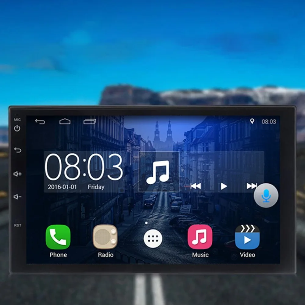 7 дюймов Android универсальный автомобильный gps навигации плеер 4 ядра HD емкостный Экран Системы 8,0 gps навигационная Интегрированная машина