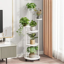 Support de plantes multicouches de balcon, support de Pot de fleurs en fer forgé, étagère intérieure et extérieure, présentoir de jardinière 