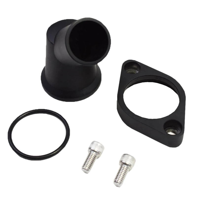SBC BBC алюминий 45 ° поворотный водяной шейник подходит для SB BB Chevy 327 350 454 396|Водяные