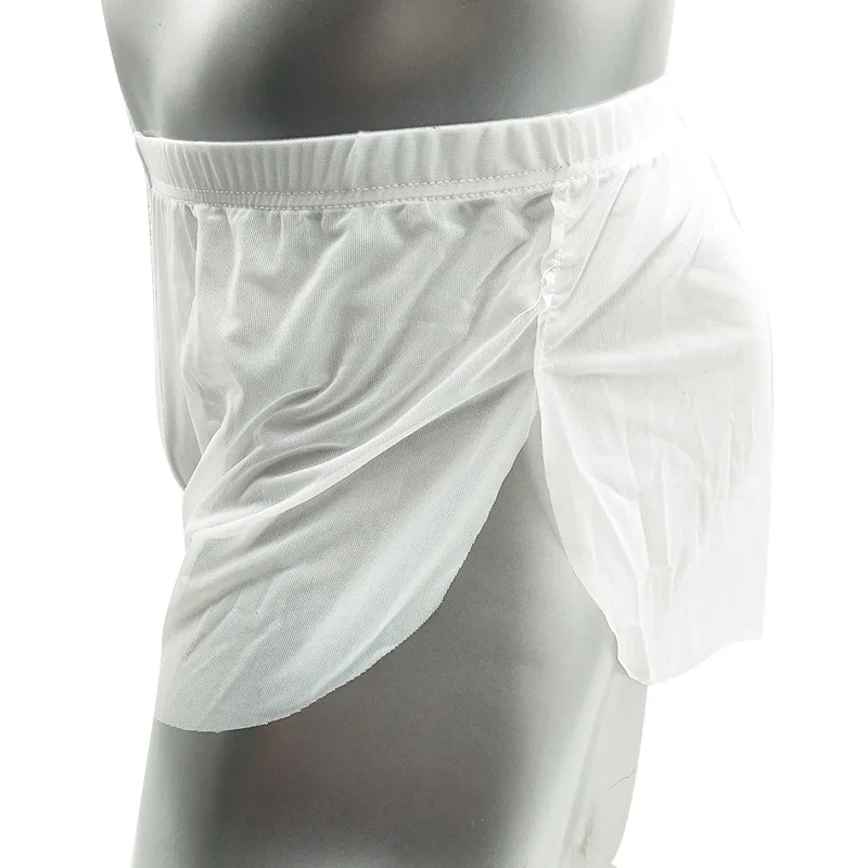 Мужское нижнее белье боксеры шорты AC дизайн ледяной шелк гомосексуальная любовь