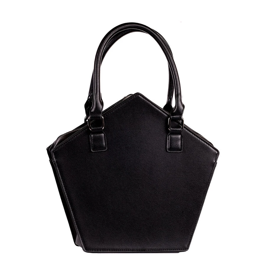 JIEROTYX Пентаграмма Панк тьма Готическая звезда сумки для женщин девушка черный PU мягкая кожа сумка с цепочкой высокое качество