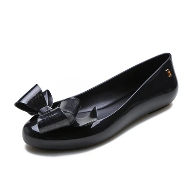 black Melissa/оригинальные женские прозрачные сандалии г. Новые летние женские сандалии Melissa женская обувь нескользящие женские сандалии Нескользящие - Цвет: black