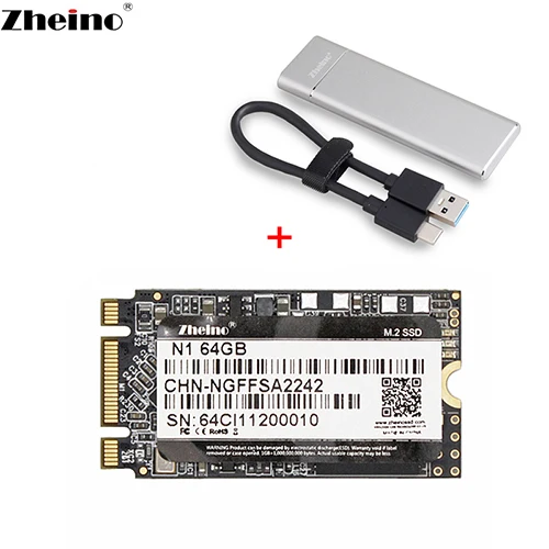 Zheino 2242 M.2 SSD для USB 3,1 NGFF чехол Портативный SSD Внешний жесткий диск для ПК ноутбук Настольный - Цвет: M.2-AC-S
