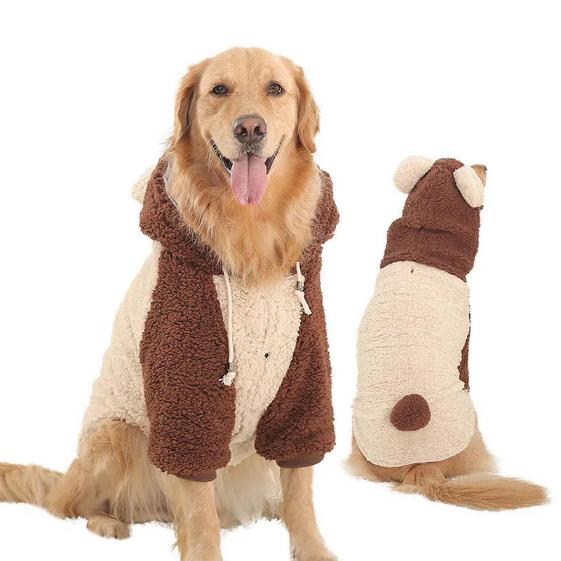 

Big Dog Clothes For Golden Retriever Dogs Coat Large Size Autumn Winter Dogs Hoodie Pet Apparel Clothing For Dogs Costume Pug