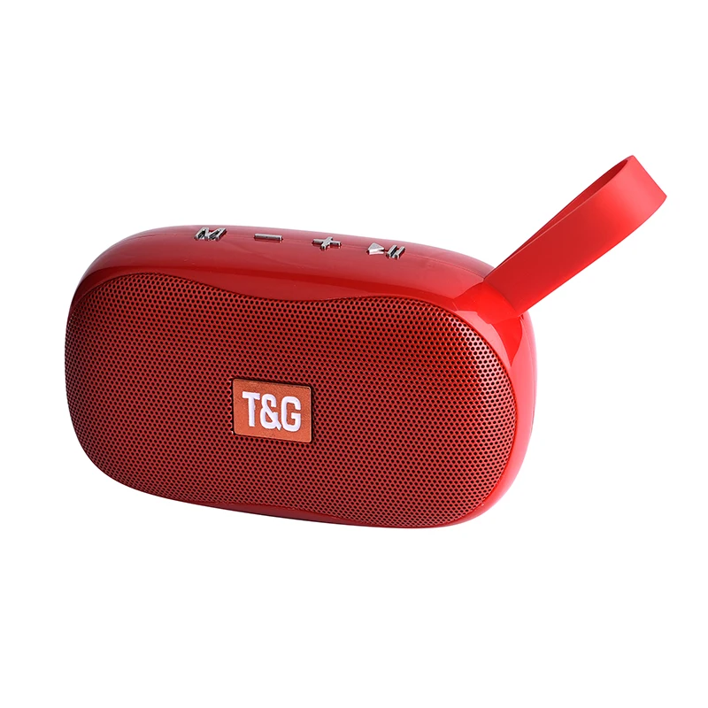 TG-173 мини-динамик Портативный беспроводной Bluetooth динамик сабвуфер открытый динамик Поддержка FM TF карта - Цвет: Красный