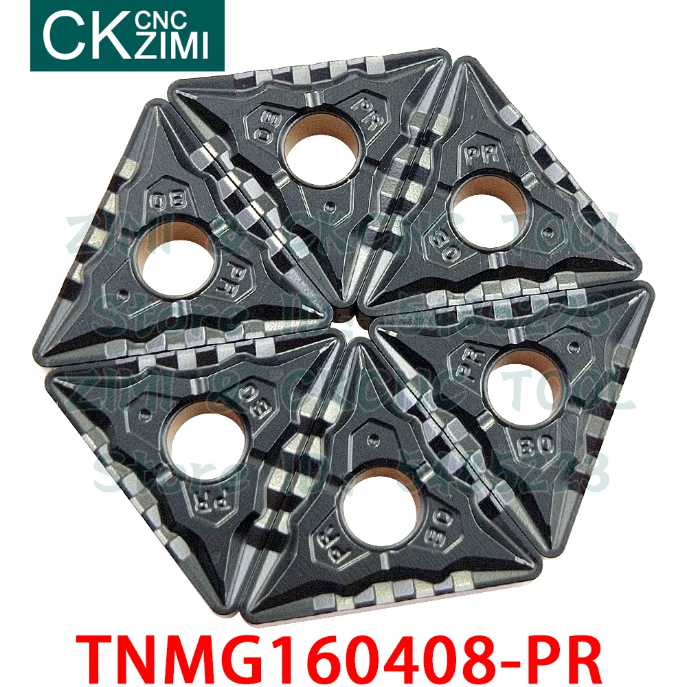 

10PCS TNMG160408-PR ZMC25 TNMG 160408 PR Carbide Inserts External Turning Inserts Tools CNC metal lathe cutter tools for steel
