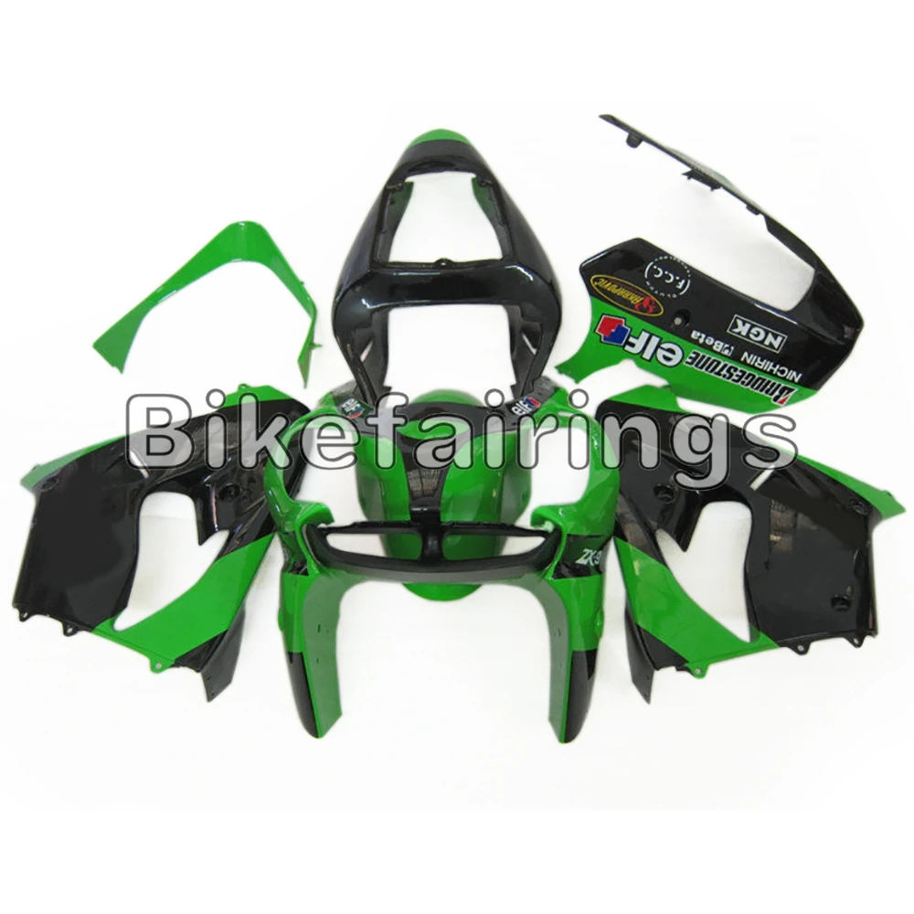 Зеленый черный велосипед крышки панелей для Kawasaki ZX-9R ZX 9R 2002 2003 zx9r 02 03 ABS пластик обтекатель комплект инъекций кузова