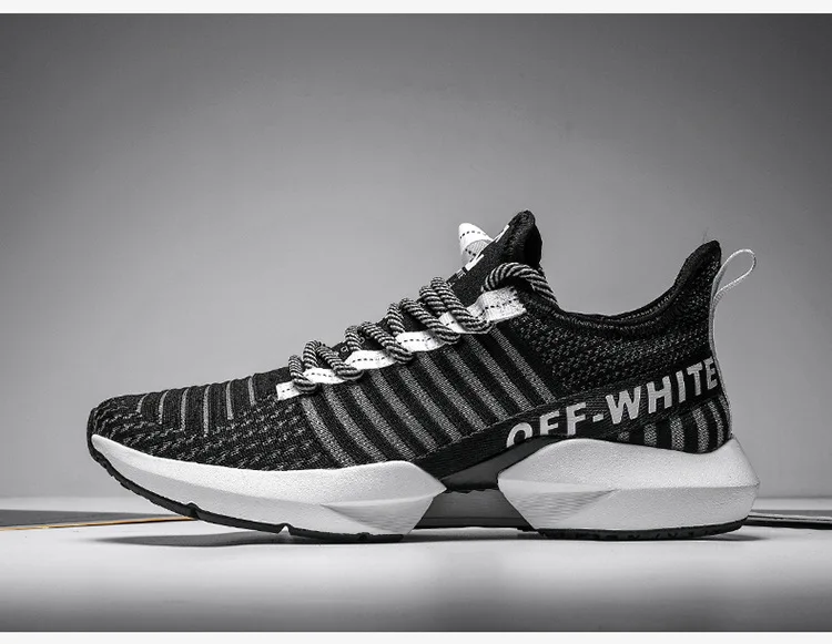 Couples Casual White Shoes Fly Woven Breathable Extra High Old Man Shoes Students Lightweight Sports Running Shoes Online Celebr