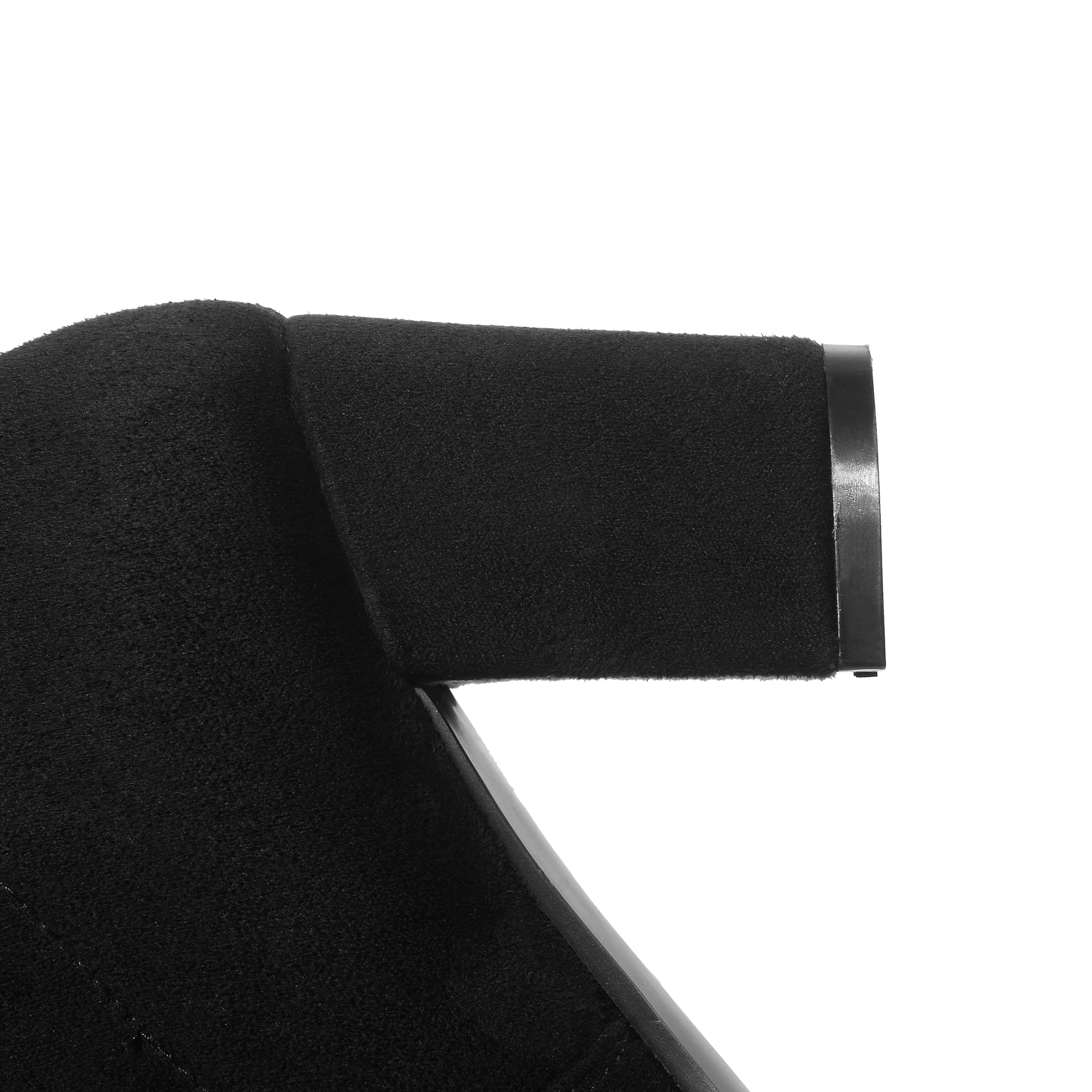 Online QUTAA 2020 mujeres sobre la rodilla botas altas cuadradas de tacón alto zapatos de mujer plataforma de invierno todo fósforo Sexy botas de mujer tamaño 34 43