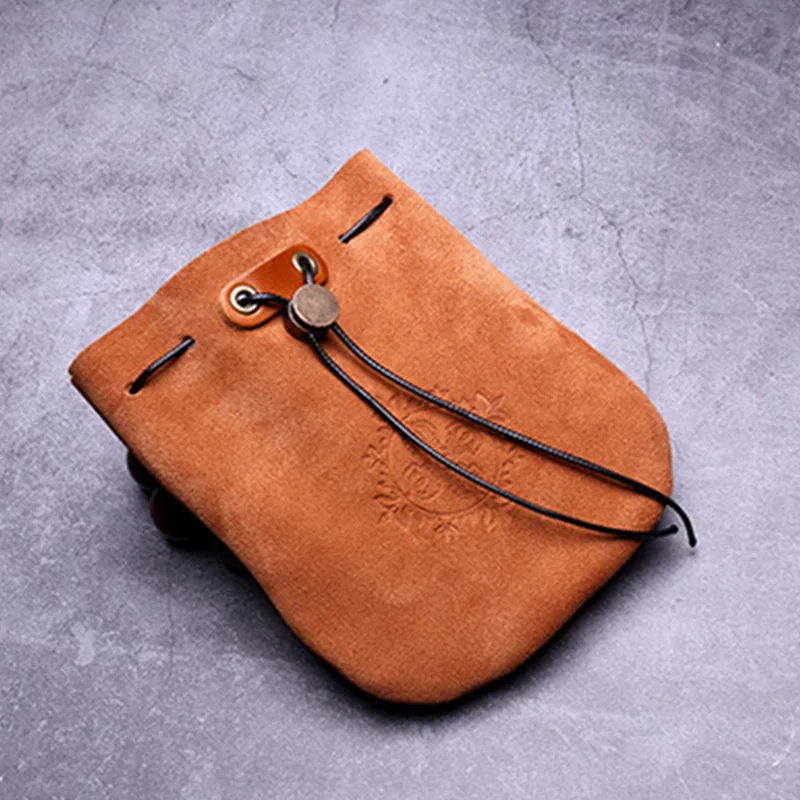 Открытый кожаный недорогой кошелек для мелочи монета мешок шнурок мешок Calabash ювелирные изделия Упаковка Сумки