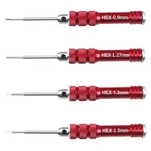 Болты с шестигранной отвертки набор синхронизированных инструментов для Радиоуправляемый вертолет автомобиль RC беспилотный летательный аппарат модель 0,9/1,27/1,3/1,5 мм инструменты для ремонта