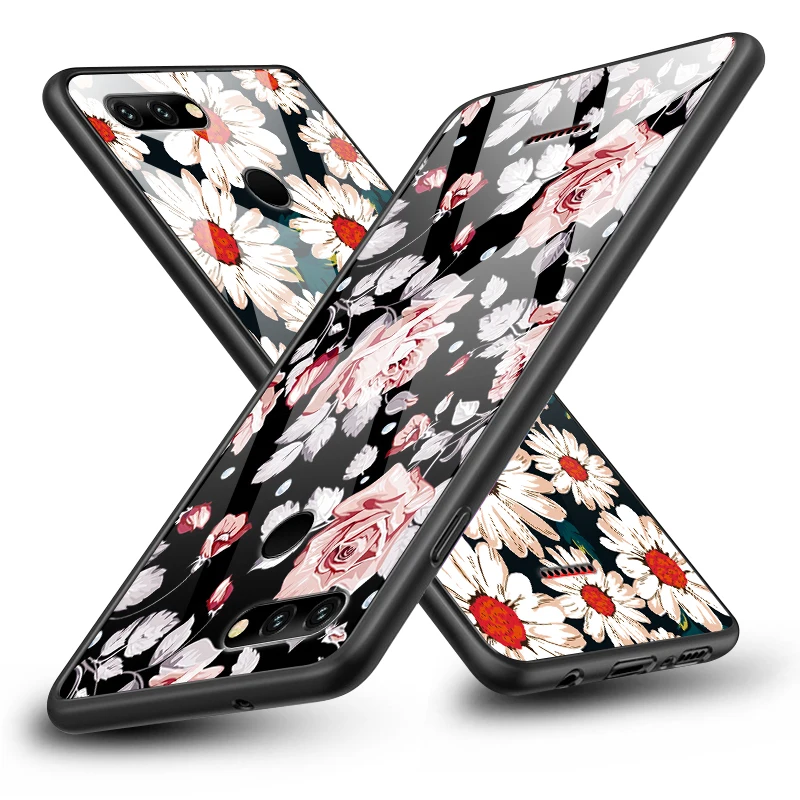 Чехол для телефона Xiaomi Redmi 5A 6A S2 GO Plus закаленное стекло ЧЕХОЛ ДЛЯ Vivo Z5X IQOO NEX AS S1 Pro изображения бабочки и цветка оболочки