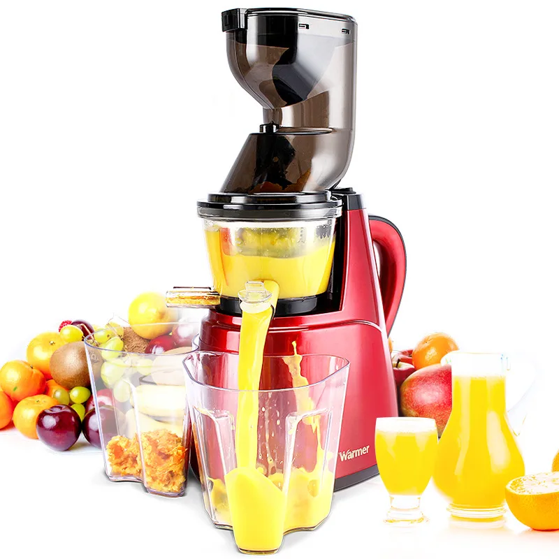 

Large wide diameter electric juicer slow speed large-caliber Extractor nutrition fruit Vegetable orange juice machine EU US plug