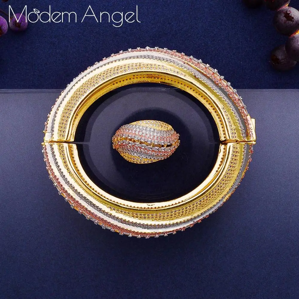 ModemAngel, роскошный Африканский браслет, кольцо, наборы, модные, Дубай, Свадебные Ювелирные наборы для женщин, свадебные brincos para as mulheres