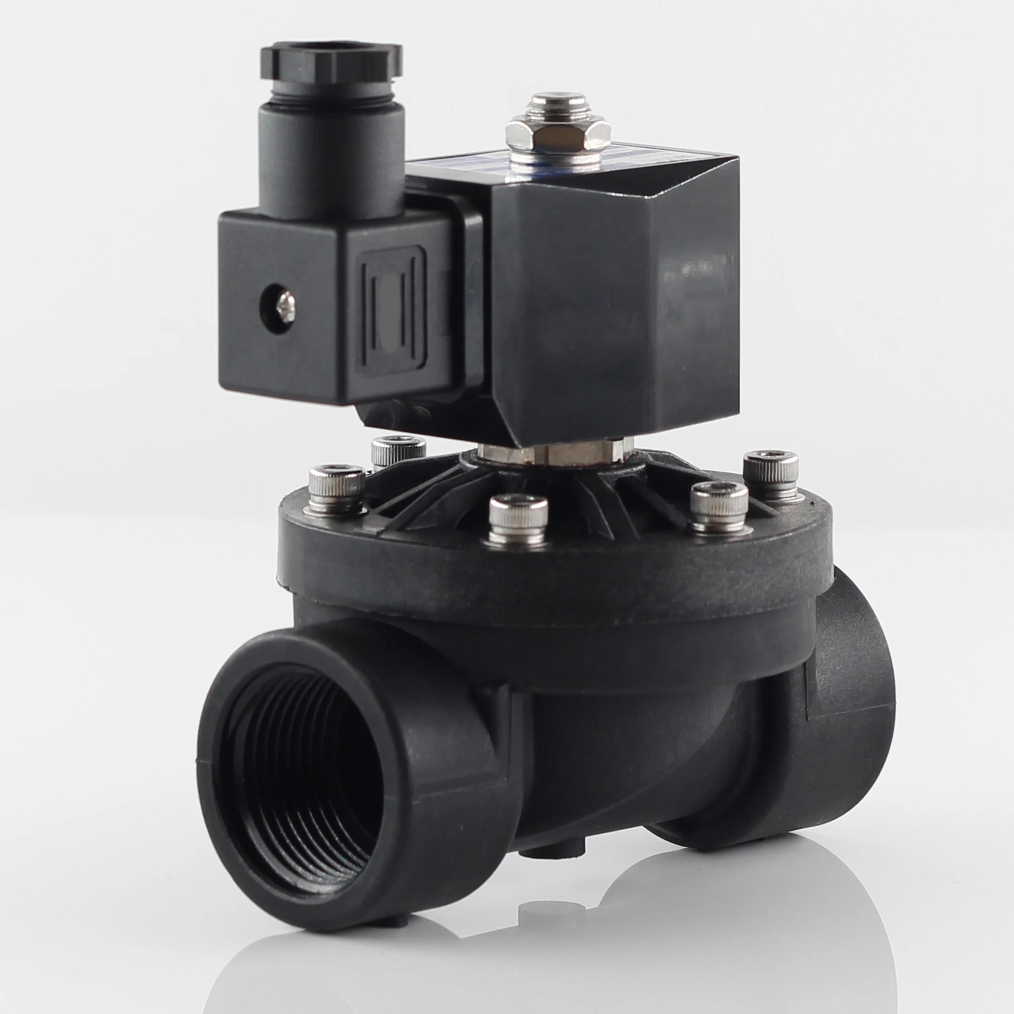 

Normally closed or open plastic solenoid valve, 110V 220V 24V 12V D15 DN20 DN25 DN32 DN40 DN50 water valves, G or NPT Thread