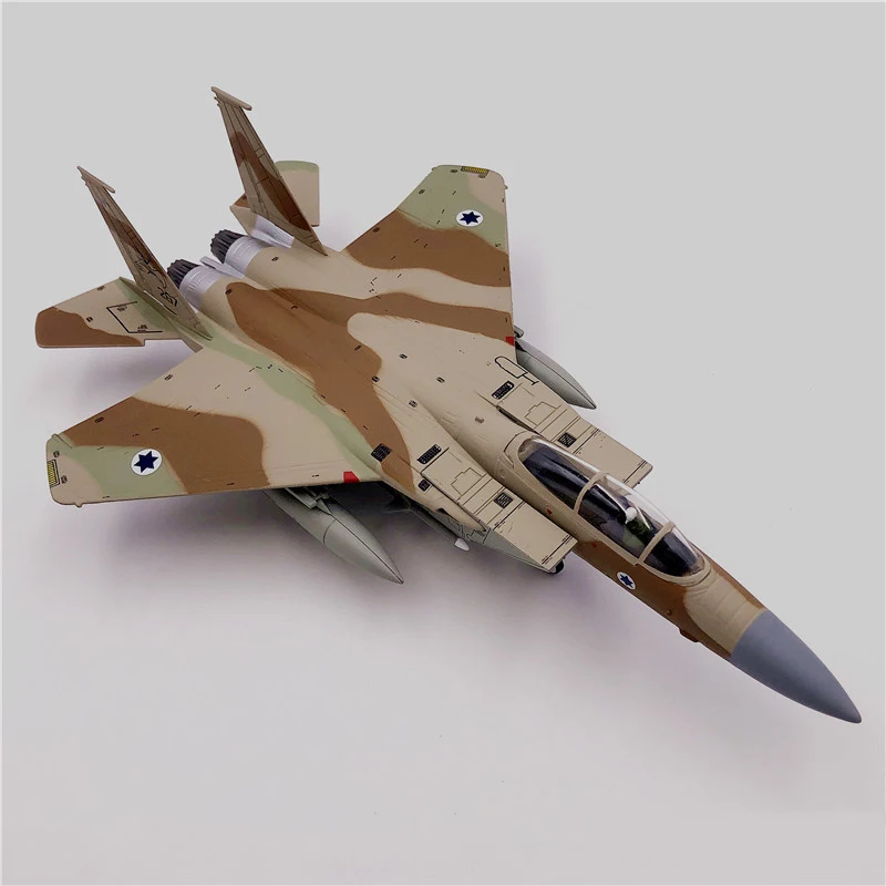 1/100 ВВС США F15 F-15 истребитель Eagle Camo ВВС Израиль один литой самолет модель сплав авиакомпания игрушка Коллекция