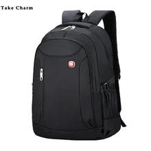 Мужской повседневный спортивный рюкзак, новинка, высокое качество, ткань Оксфорд, водонепроницаемый, для ноутбука, дорожная сумка, для студентов, школьная сумка, черный