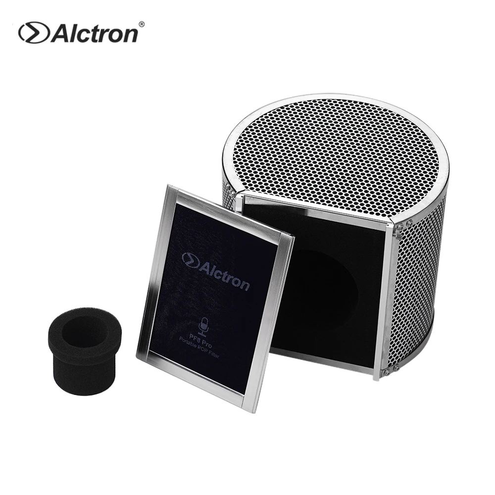 

Alctron PF8 PRO Professional Microphone Pop Filter Studio Recording Mic Windscreen Pop Shield Noise Isolation Chamber