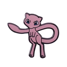 Милый Mew эмалированный булавка карманная s брошь японская игра