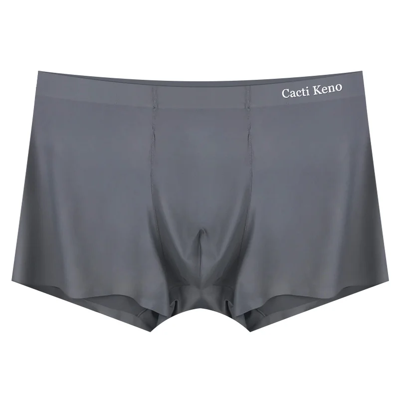 Sexy men underwear Boxer shorts Ice silk u convex soft sexy kilot male men's underpants 3pcs Gay underwear