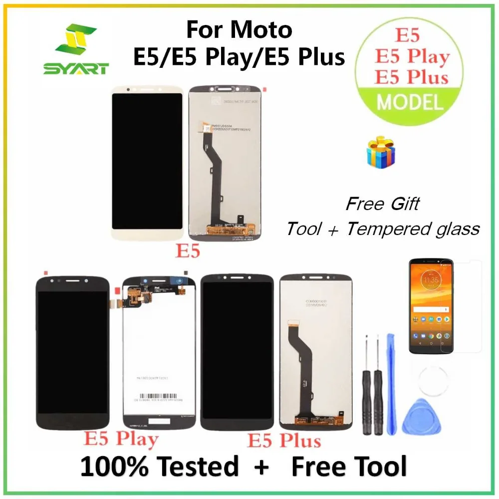 Для Motorola E5 Plus XT1924 ЖК-дисплей кодирующий преобразователь сенсорного экрана в сборе запасные части для Moto E5 XT1944 E5 Play XT1921 lcd s