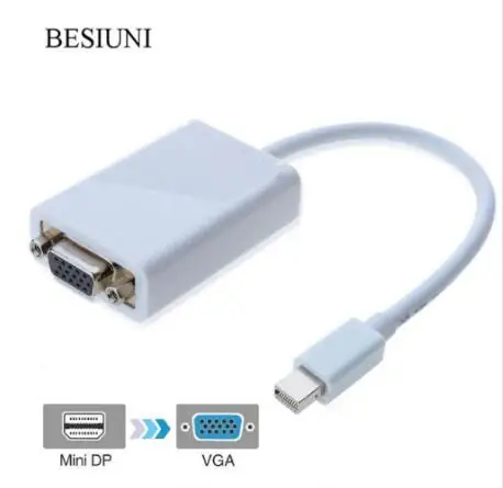 BESIUNI 3 в 1 мини дисплей порт DP к DVI HDMI DP кабель адаптер Дисплей порт мужчин и женщин для Mac Macbook Pro Air - Color: MINI DP TO VGA