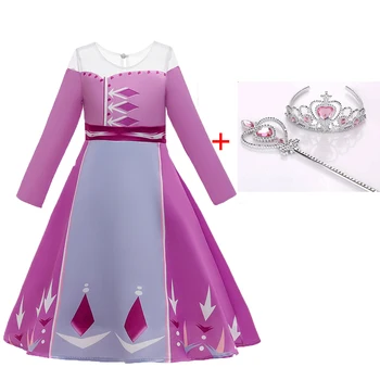 

Baby Girl Anna Elsa Dress Princess Cinderella Kid Clothes For Long Sleeve Party Costume Snow Queen Dress Elsa Princess Dress