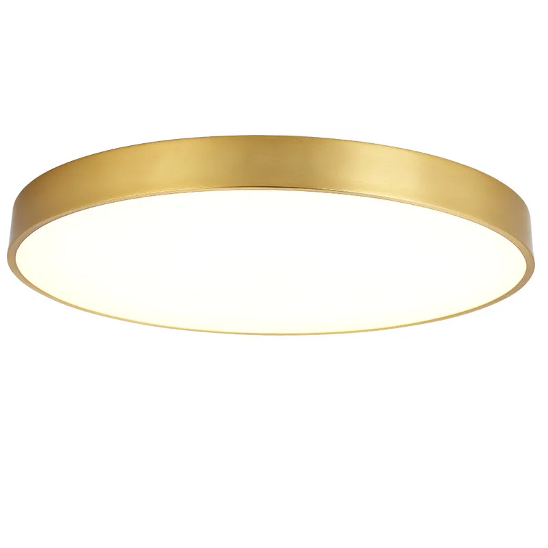 D40xH5CM 20w Mrlamp светодиодный Современный железо акрил круглый золотой 5c тонкий светодиодный светильник. Для гостиной светильник Домашний Светильник для внутреннего освещения - Цвет корпуса: D40xH5CM 20w
