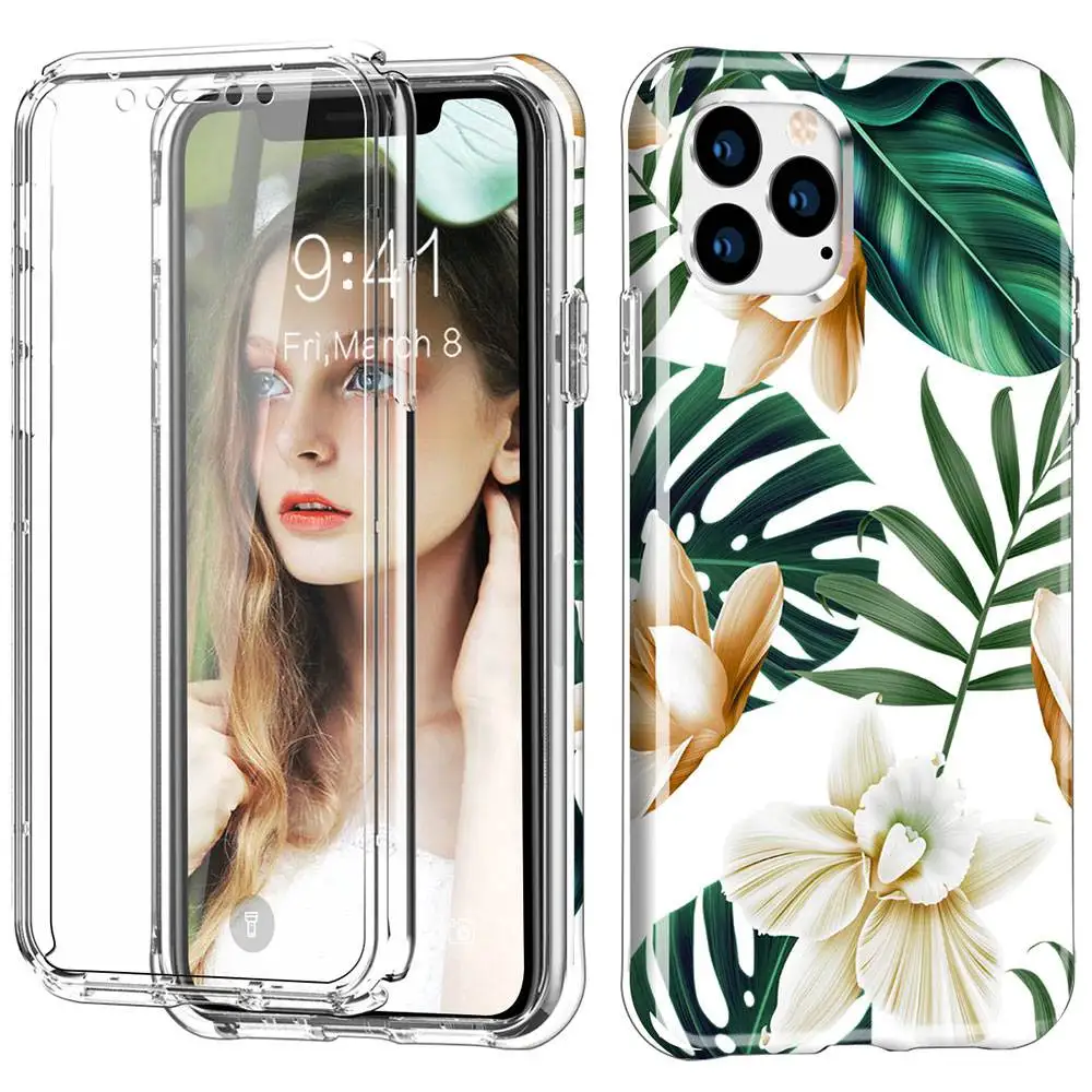 360 Full Protective Phone Case For iPhone 7 8 6 6S Plus XR XS MAX 11 Pro Max Shockproof with Built-in Screen Protector |