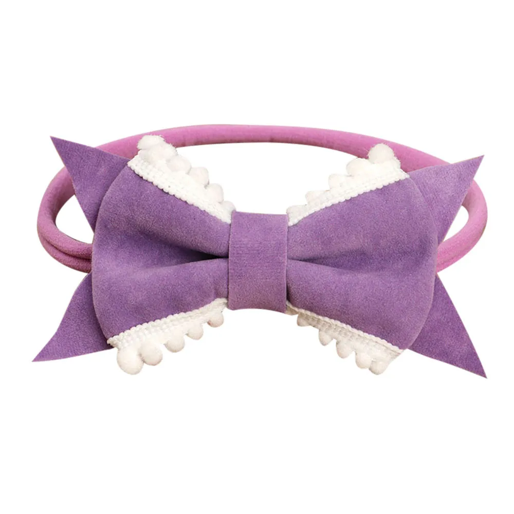 Kids Elastic HeadbandBaby bow elastic hair band Girls baby Bowknot Hairband  Hair Accessories Fashion headband baby