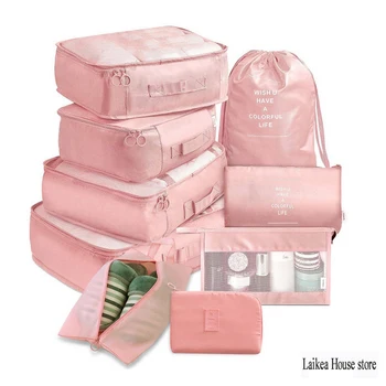 

9PCS/Set Clothes Storage Bag Organizer Folding Closet Storage Bags Outdoor Travel Pillow Quilt Blanket Quilt Bag Organizer Case