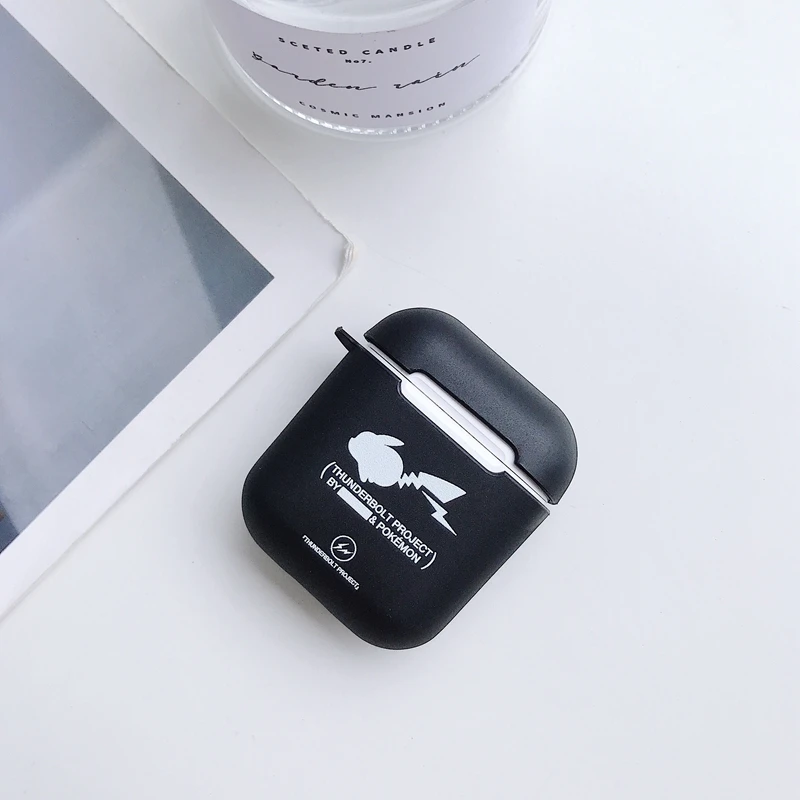 Мягкий матовый ТПУ чехол для наушников AirPods 1/2 с изображением собаки яйца и курицы