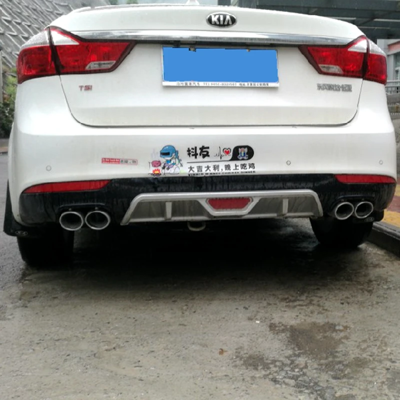 

UBUYUWANT Rear Bumper Protector Dual Diffuser Bumpers Body Kit Bumper For Kia Forte K3 2015