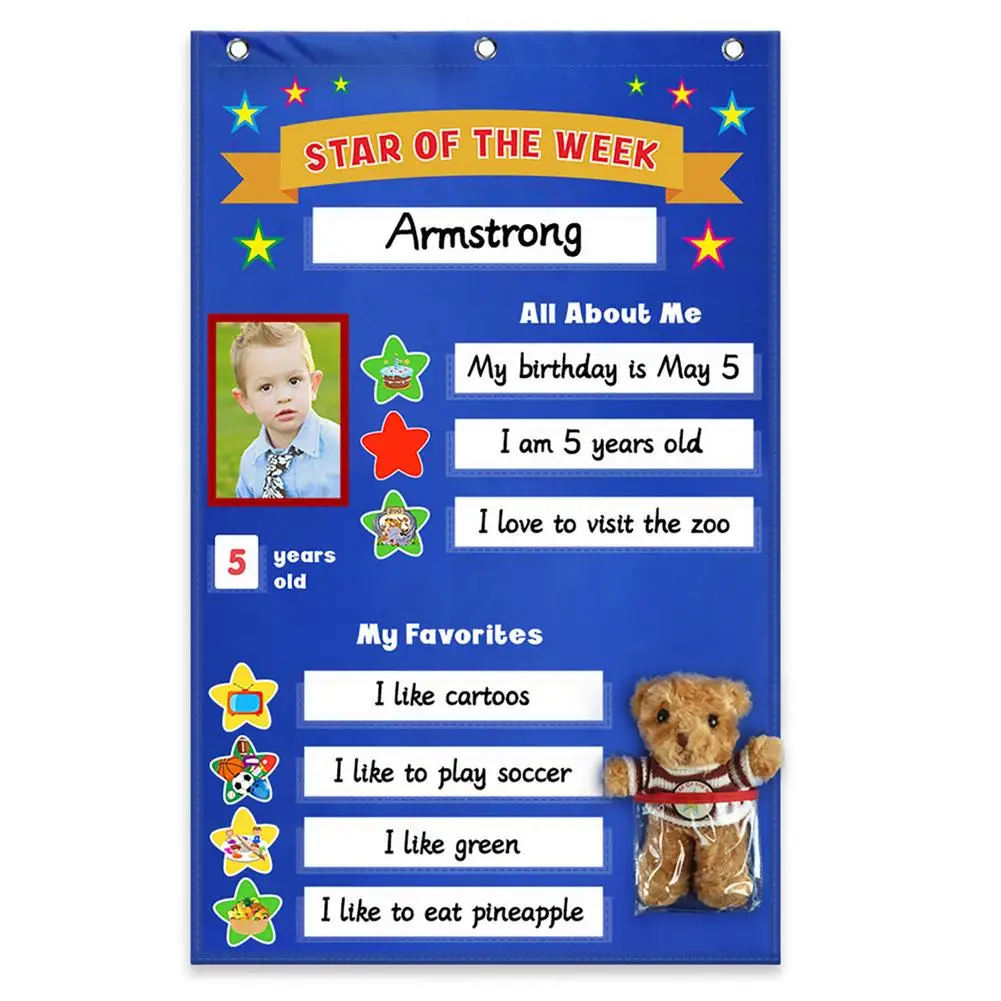 Classroom Student Incentive Chart School Posters Charts Week Star Chart Decoration Classroom Supplies Decoration