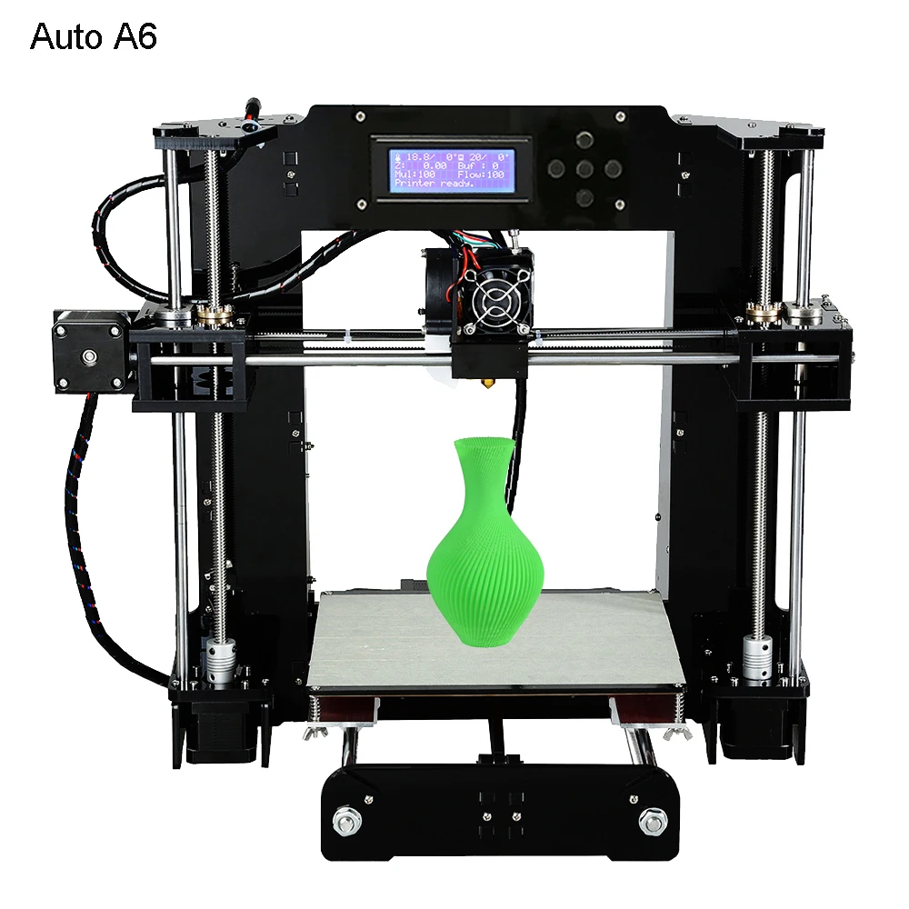 Дешевые Anet A6 A8 3d принтер легко собрать Высокая точность Reprap Prusa i3 3d принтер комплект DIY с PLA 10 м нити 3D Drucker