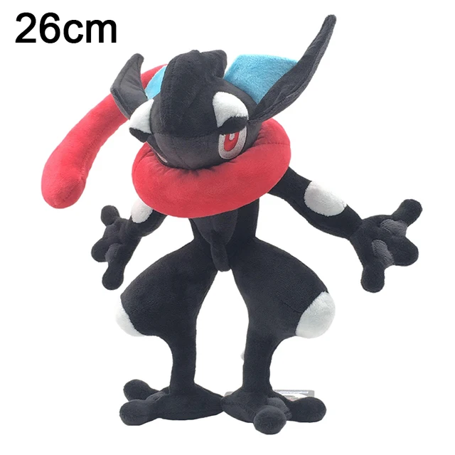 26-30 cm Pokemon Froakie Greninja Plush Doll Blue and Black Cool Frog Ninja Plush Toy Children's Birthday Christmas Gift