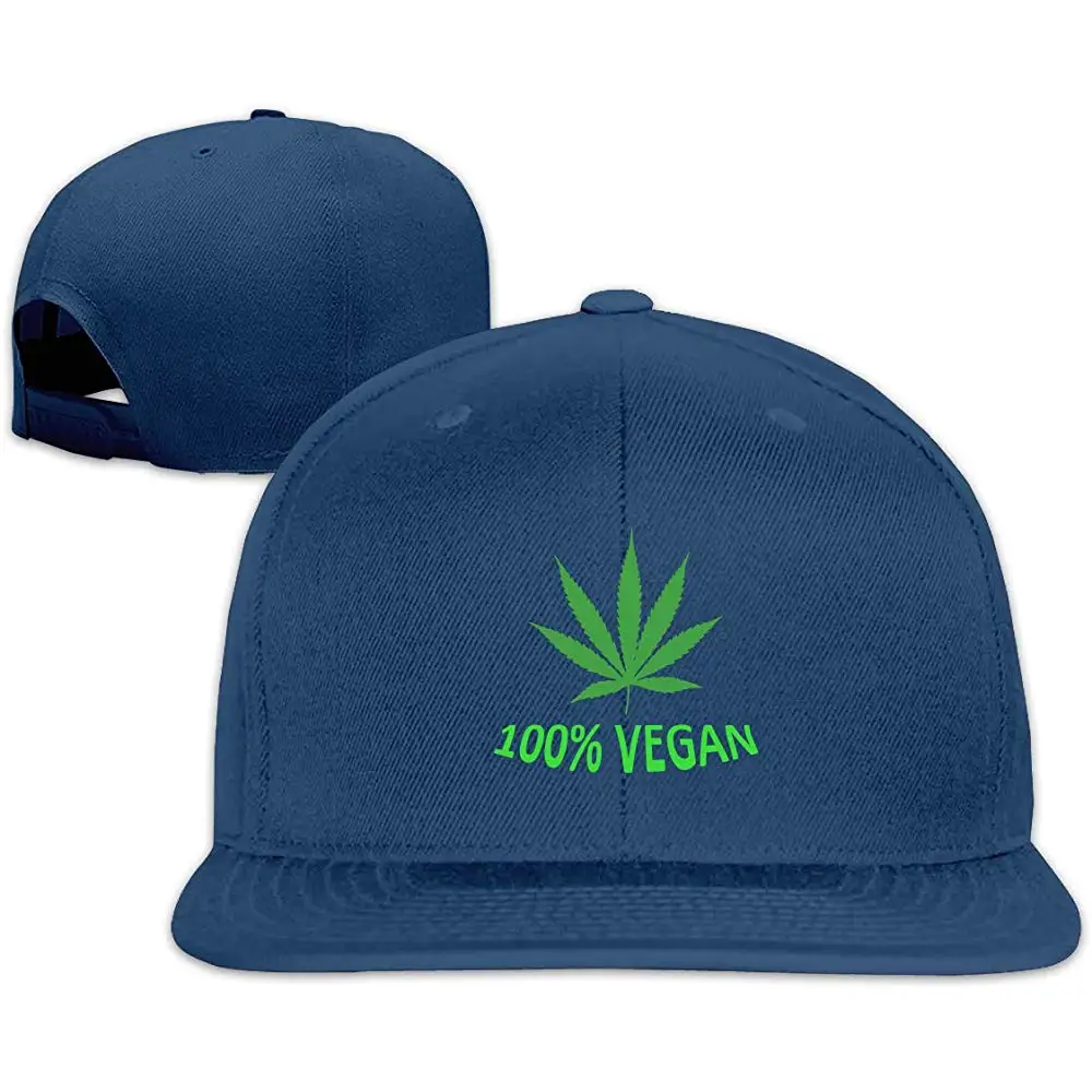Бейсболка унисекс Vegan Leaf Weed регулируемая бейсболка