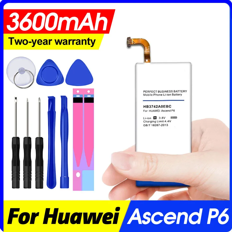 Аккумулятор HB3742A0EBC 3600 мА · ч для Huawei Ascend P6 P6-U06 p6-c00 p6-T00 G6 G621 G620 S G630 | Мобильные