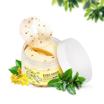 

Gold Osmanthus Eye Patches Mask Collagen Gel Protein Sleep Patch Remove Dark Circles Eye Bag Eye care 80Pcs/ Bottle