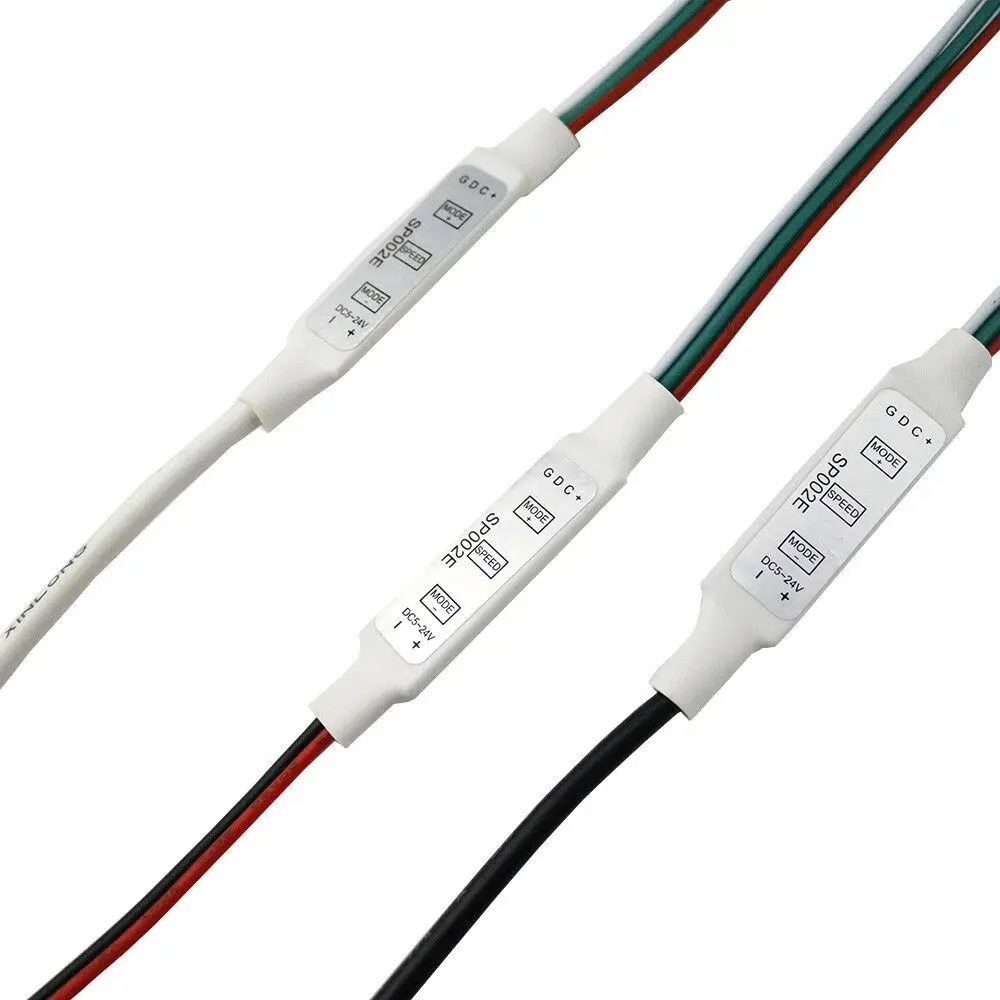 DC5V 24V светодиодный контроллер SP002E 3 клавиши DC/USB/SATE/Molex разъем Pixel Dimmer 3pin WS2812B WS2811 WS2812