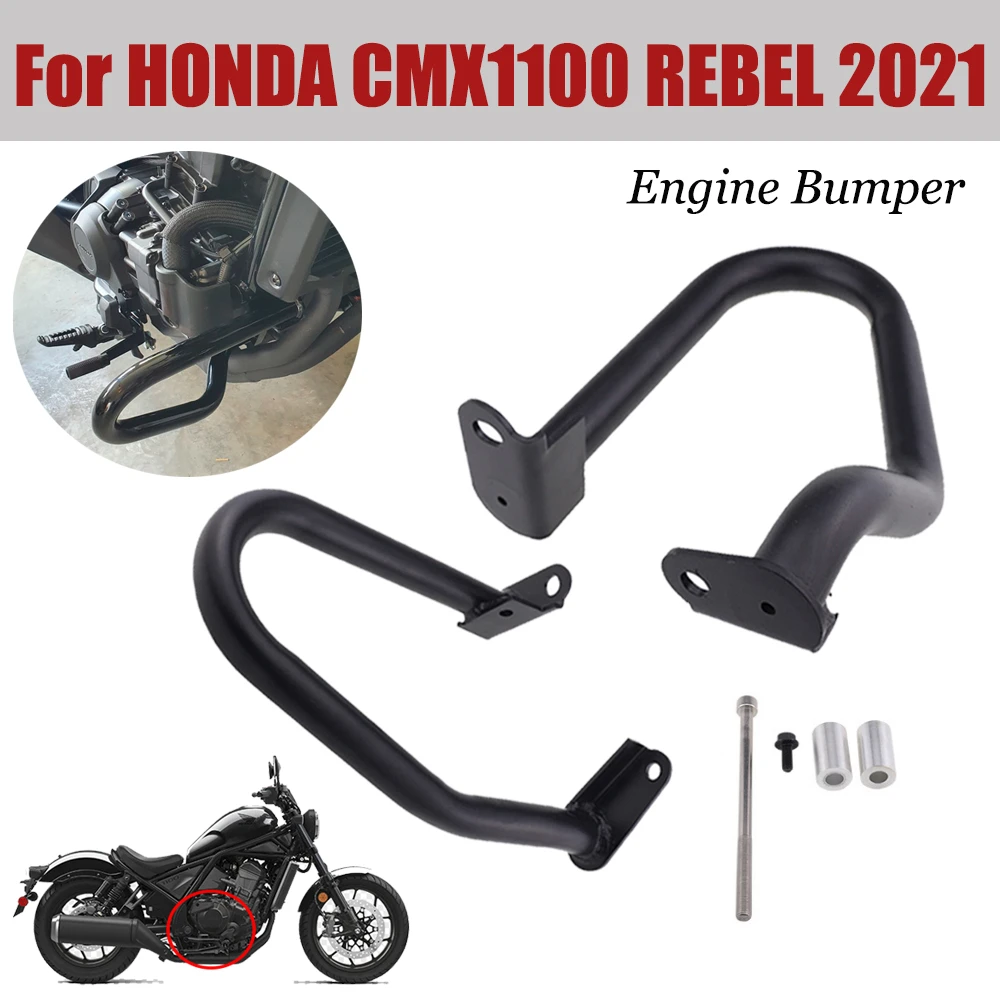 For HONDA Rebel 1100 CMX 1100 Highway Engine Guard Motorcycle Crash Bars Bumper Stunt Cage