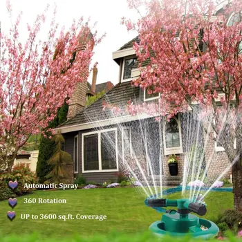 

Automatic 360 Degree Rotating Durable Lawn Sprinkler Water Sprinklers for Garden Lawn, Yard, Flower Grass Plant Park
