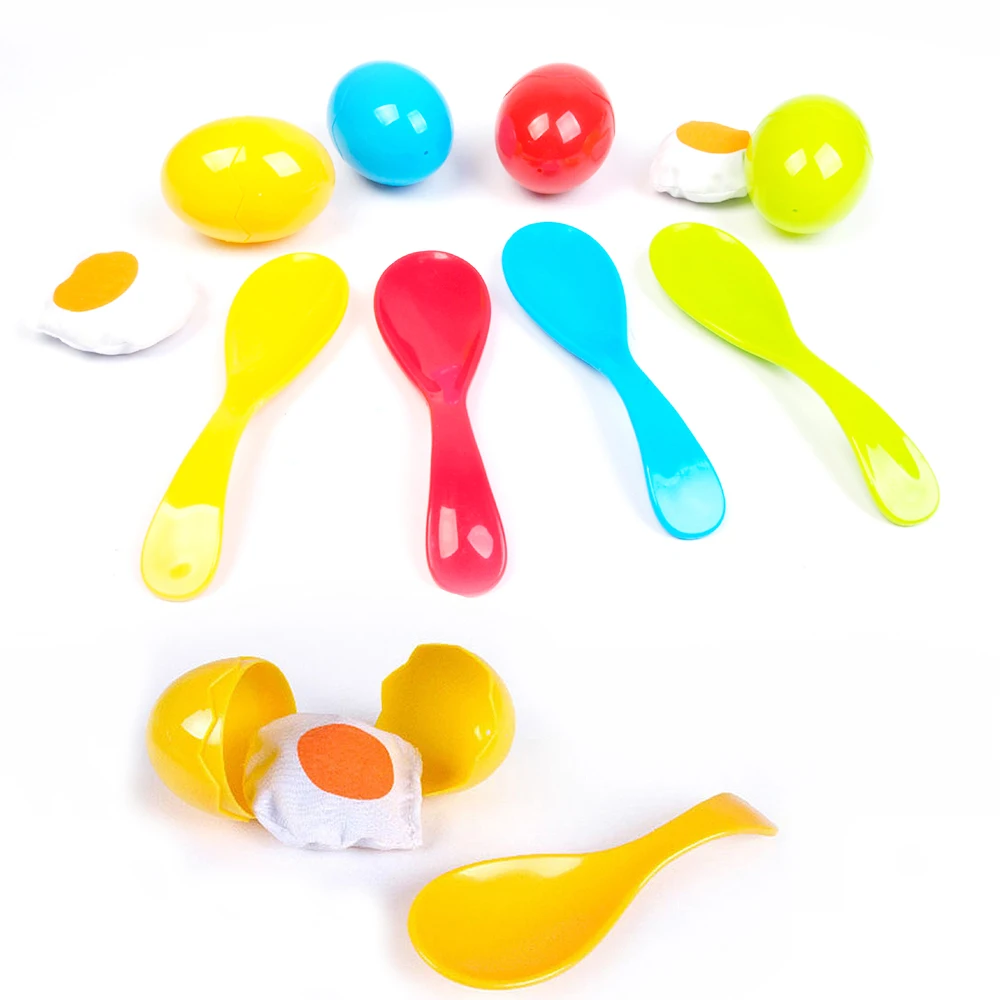 Outdoor Sports Support Toys Eggs Running Games Sensory Training Set spoons with eggs race Educational multifunction game | Игрушки и